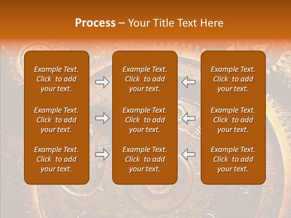 Design Circle Rusty PowerPoint Template