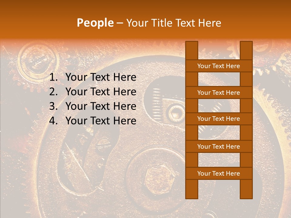 Design Circle Rusty PowerPoint Template