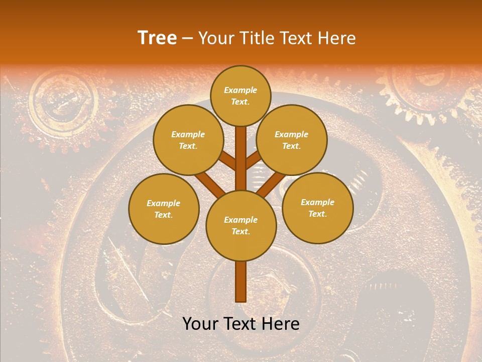 Design Circle Rusty PowerPoint Template
