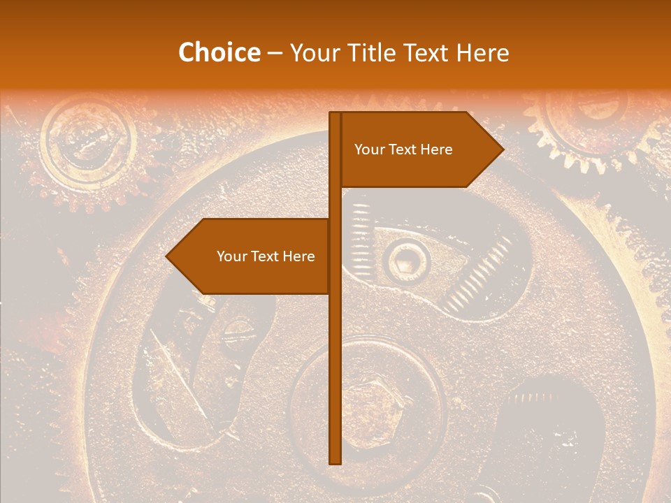Design Circle Rusty PowerPoint Template