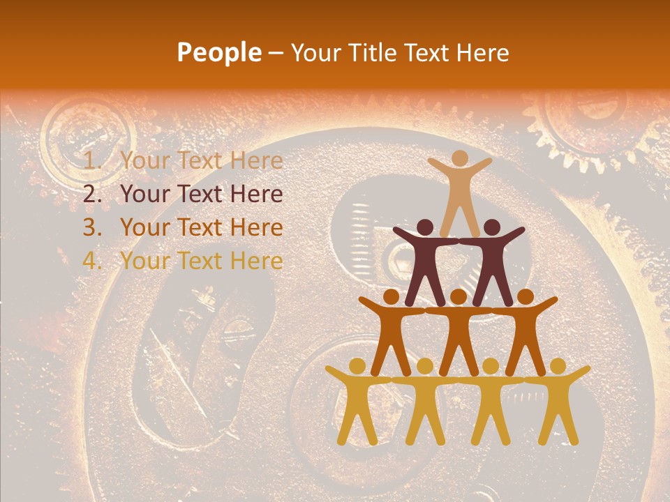 Design Circle Rusty PowerPoint Template