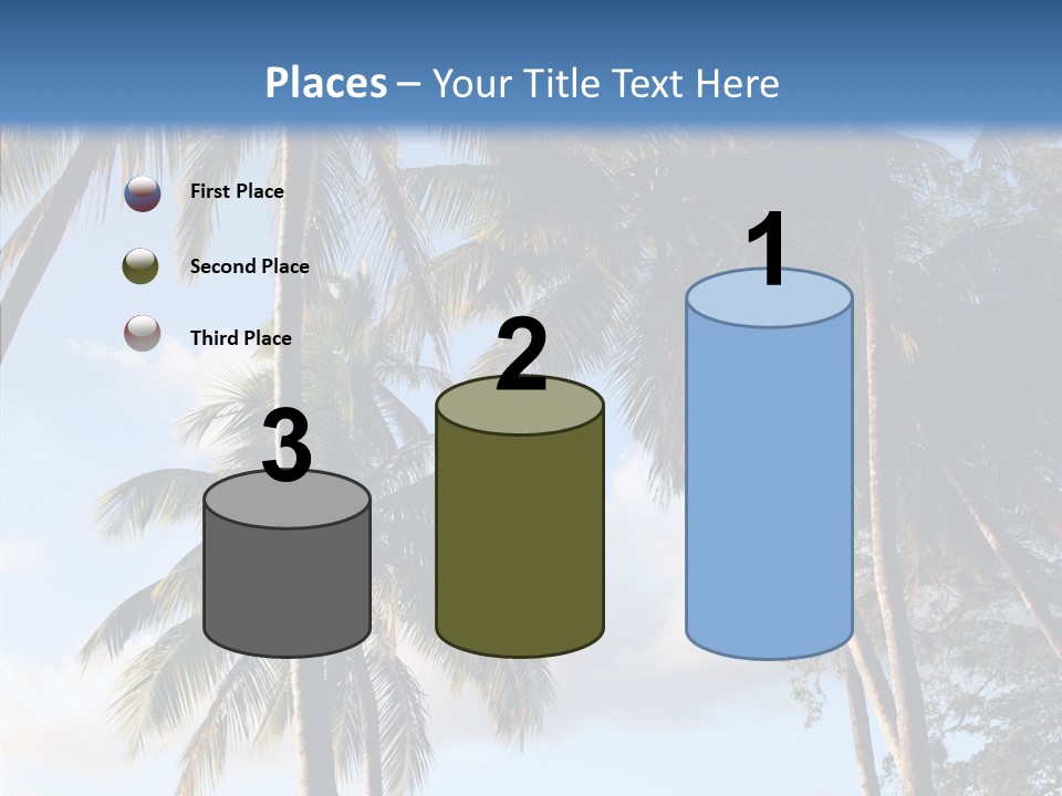 Tourism Shore Coconut PowerPoint Template