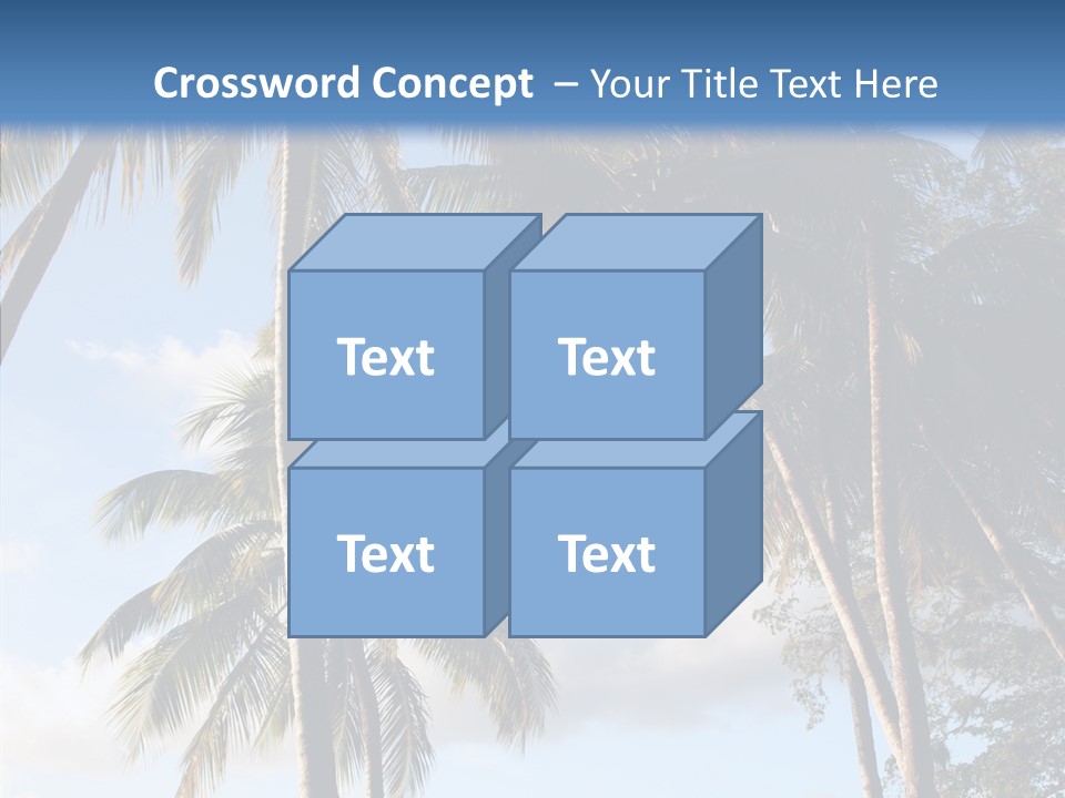 Tourism Shore Coconut PowerPoint Template