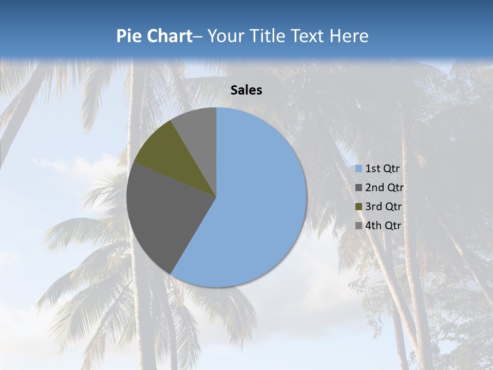 Tourism Shore Coconut PowerPoint Template