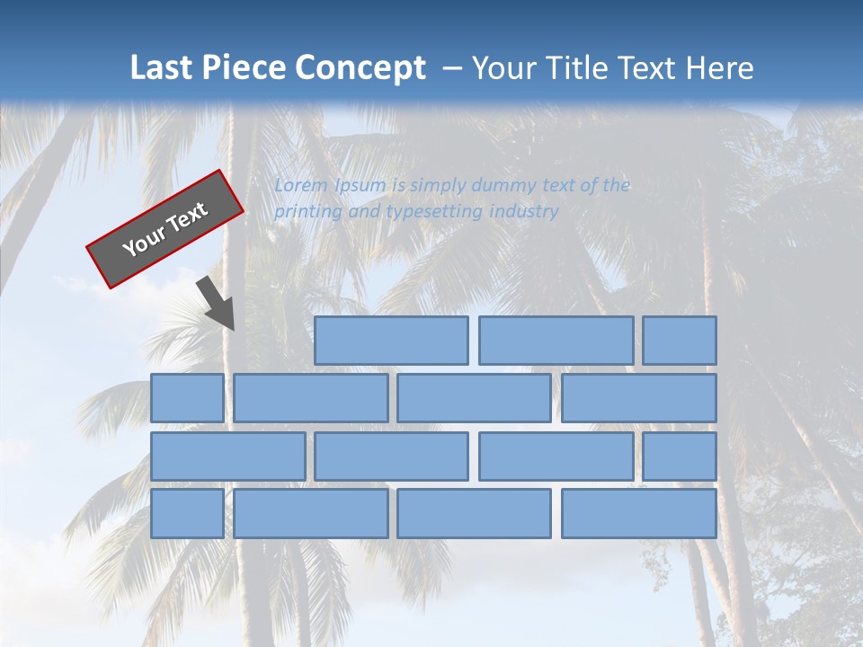 Tourism Shore Coconut PowerPoint Template