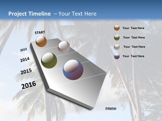 Tourism Shore Coconut PowerPoint Template