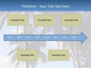 Tourism Shore Coconut PowerPoint Template