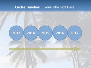 Tourism Shore Coconut PowerPoint Template