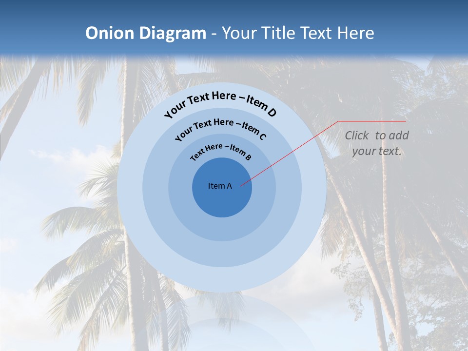 Tourism Shore Coconut PowerPoint Template