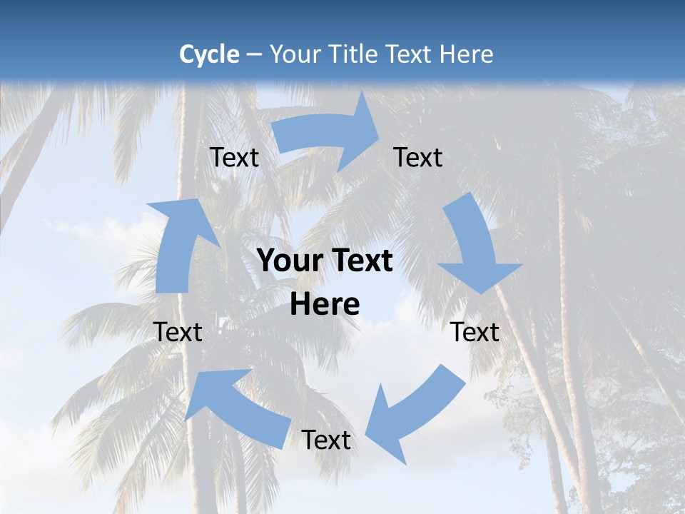 Tourism Shore Coconut PowerPoint Template