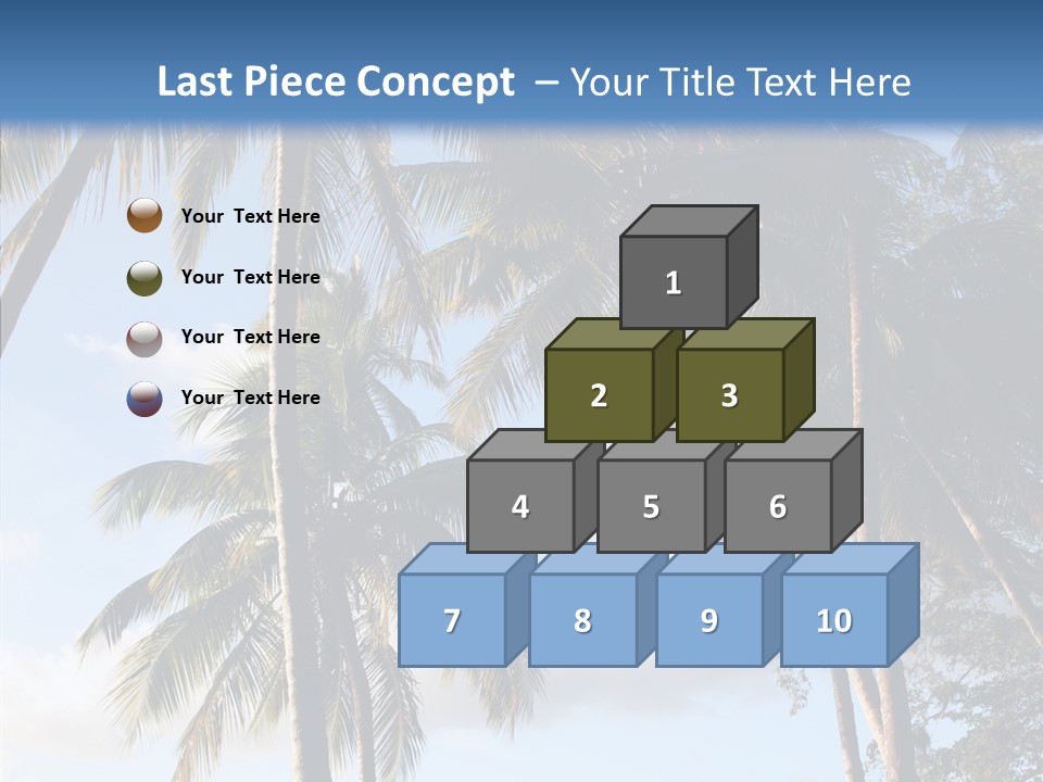 Tourism Shore Coconut PowerPoint Template