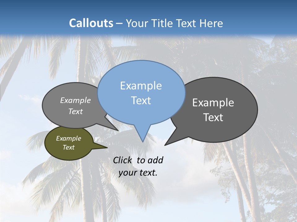 Tourism Shore Coconut PowerPoint Template