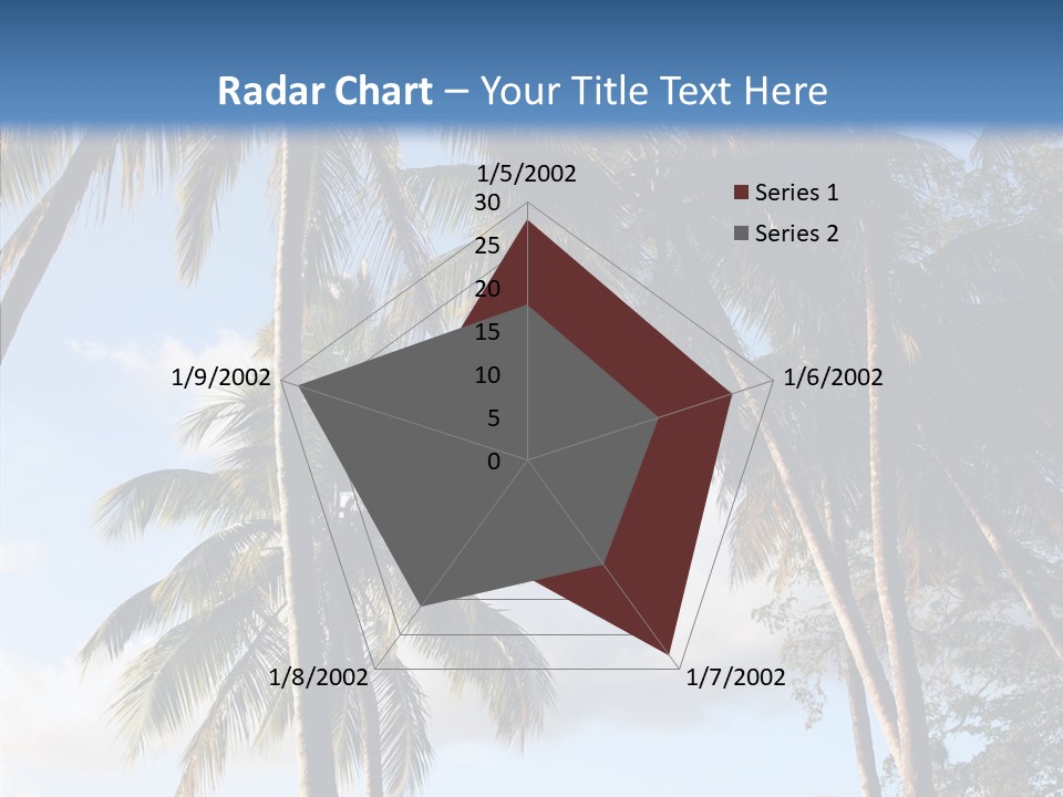 Tourism Shore Coconut PowerPoint Template