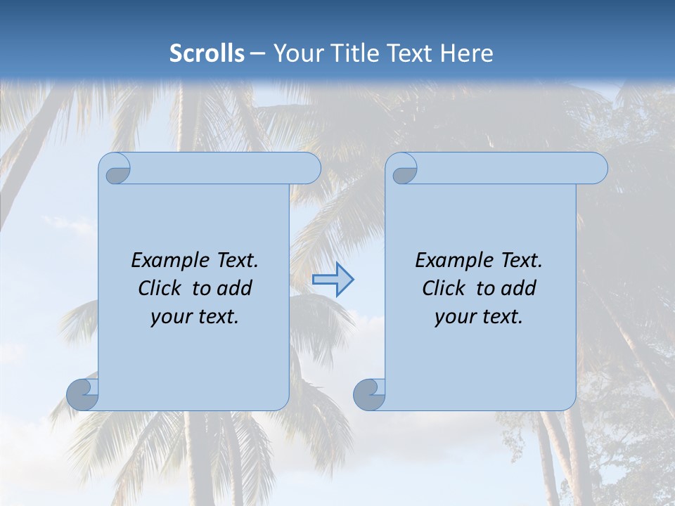 Tourism Shore Coconut PowerPoint Template