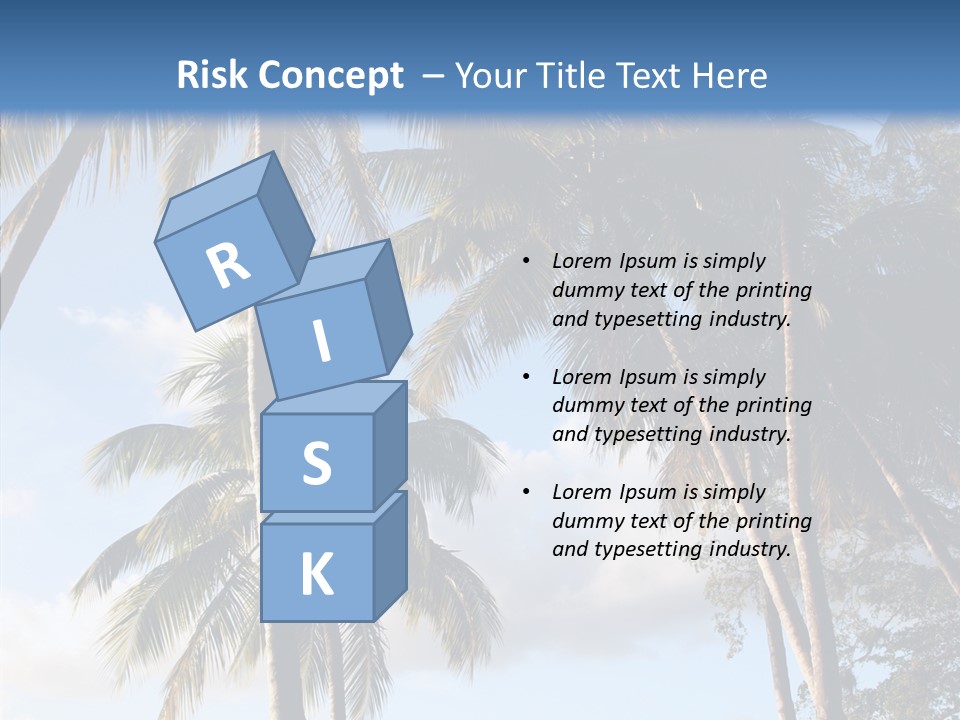 Tourism Shore Coconut PowerPoint Template