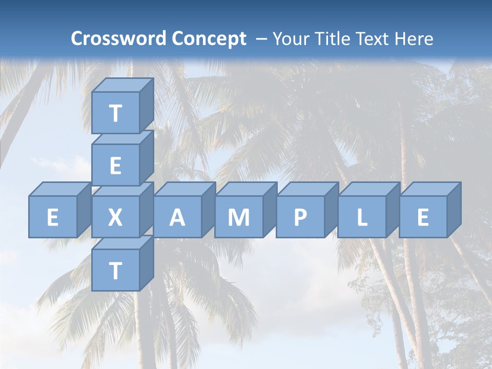Tourism Shore Coconut PowerPoint Template