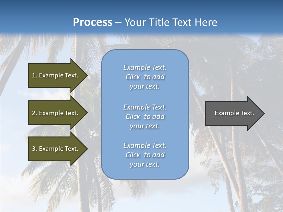 Tourism Shore Coconut PowerPoint Template