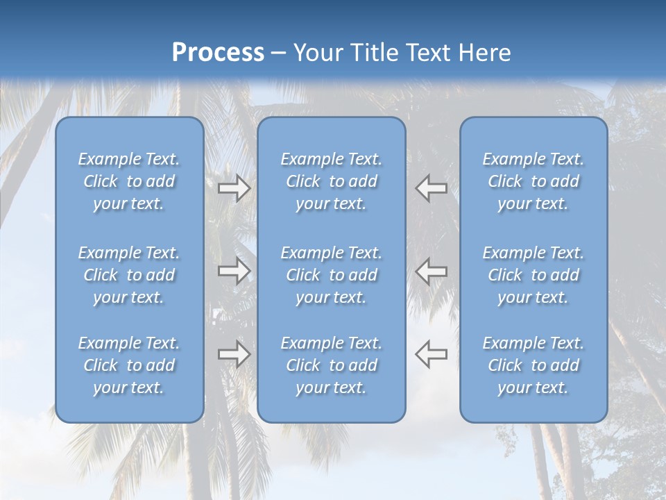 Tourism Shore Coconut PowerPoint Template