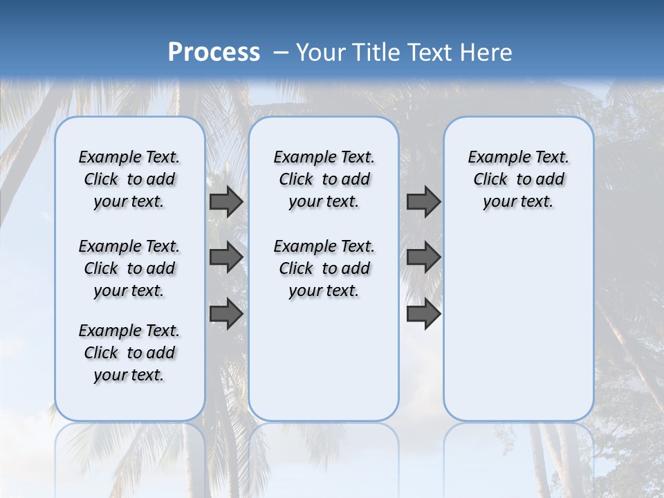 Tourism Shore Coconut PowerPoint Template