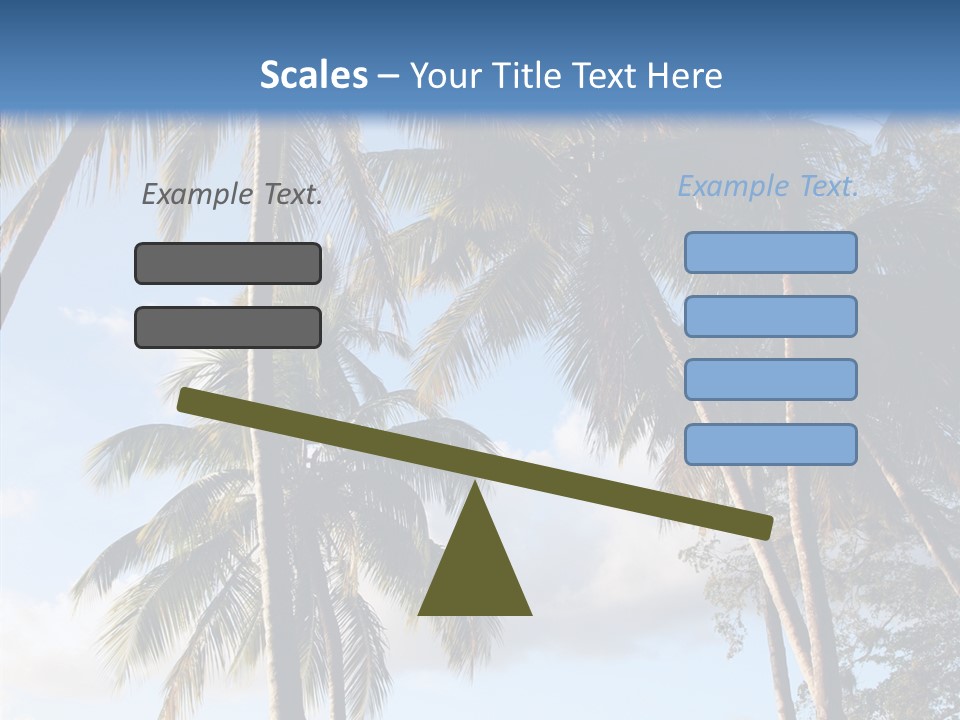 Tourism Shore Coconut PowerPoint Template