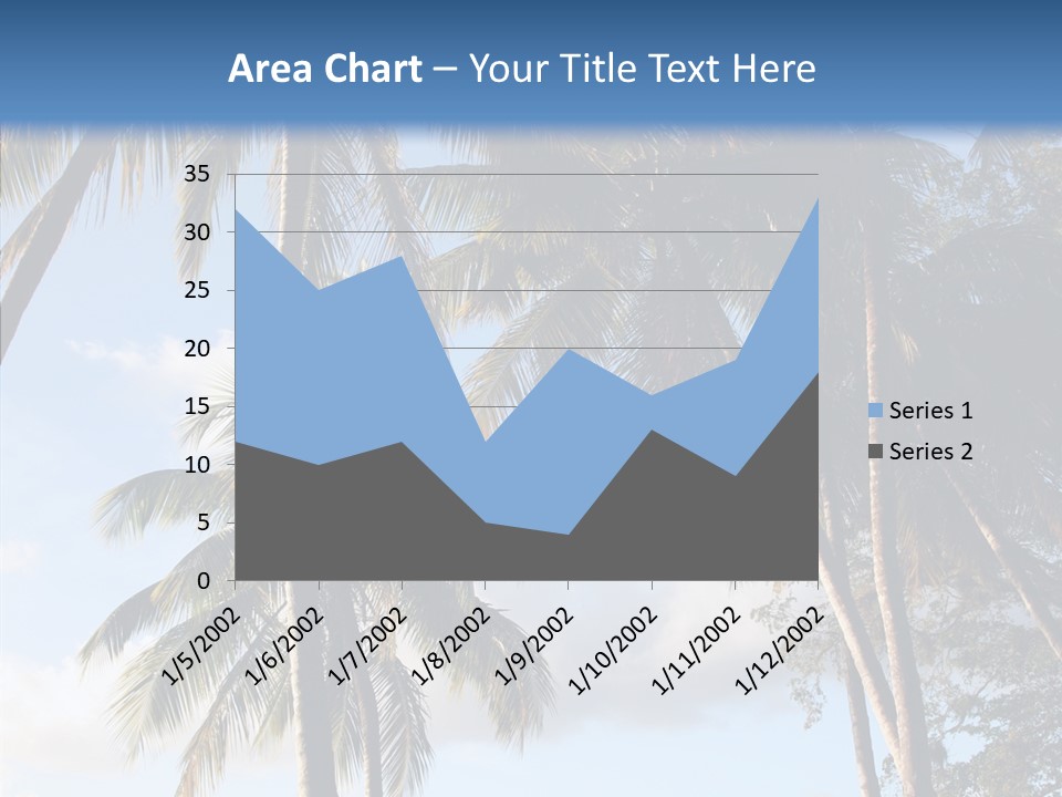 Tourism Shore Coconut PowerPoint Template