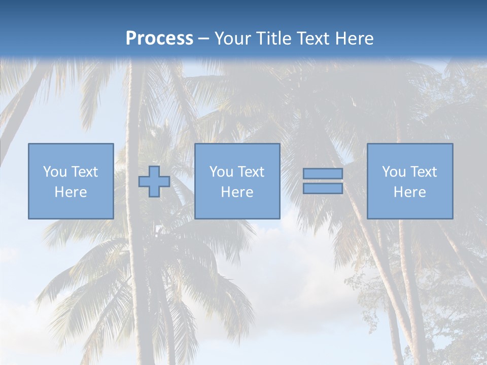 Tourism Shore Coconut PowerPoint Template