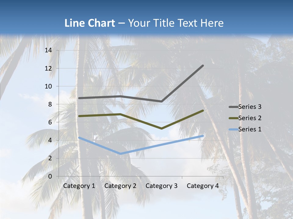 Tourism Shore Coconut PowerPoint Template
