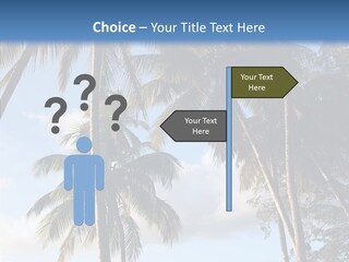 Tourism Shore Coconut PowerPoint Template