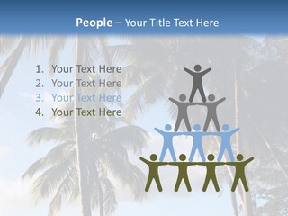 Tourism Shore Coconut PowerPoint Template