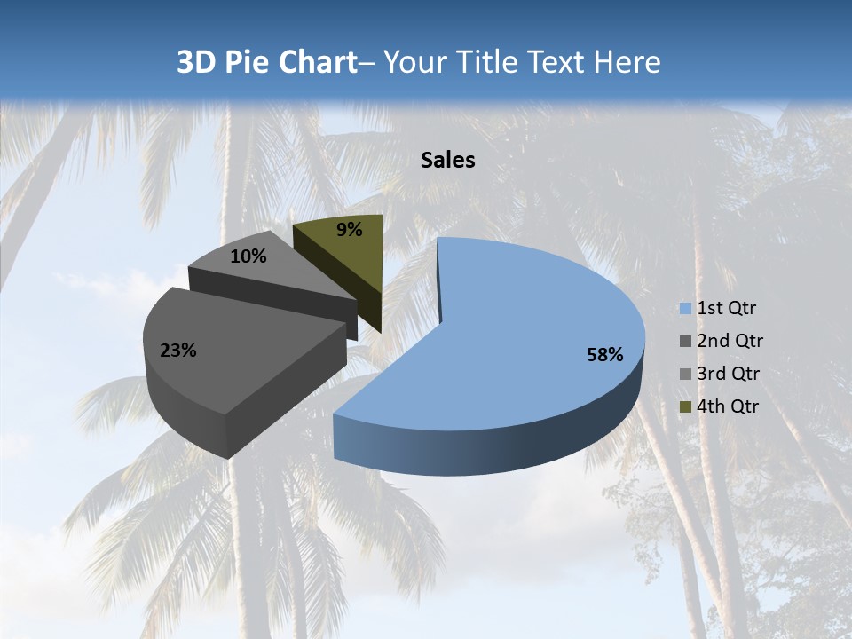 Tourism Shore Coconut PowerPoint Template