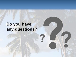 Tourism Shore Coconut PowerPoint Template