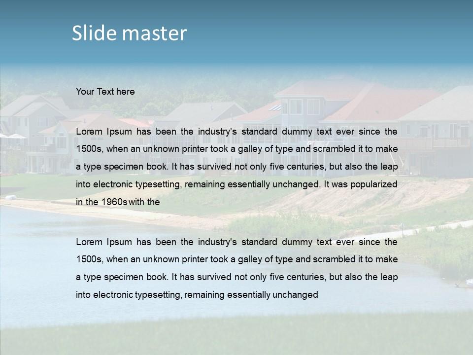 Residential Luxury Real Estate PowerPoint Template