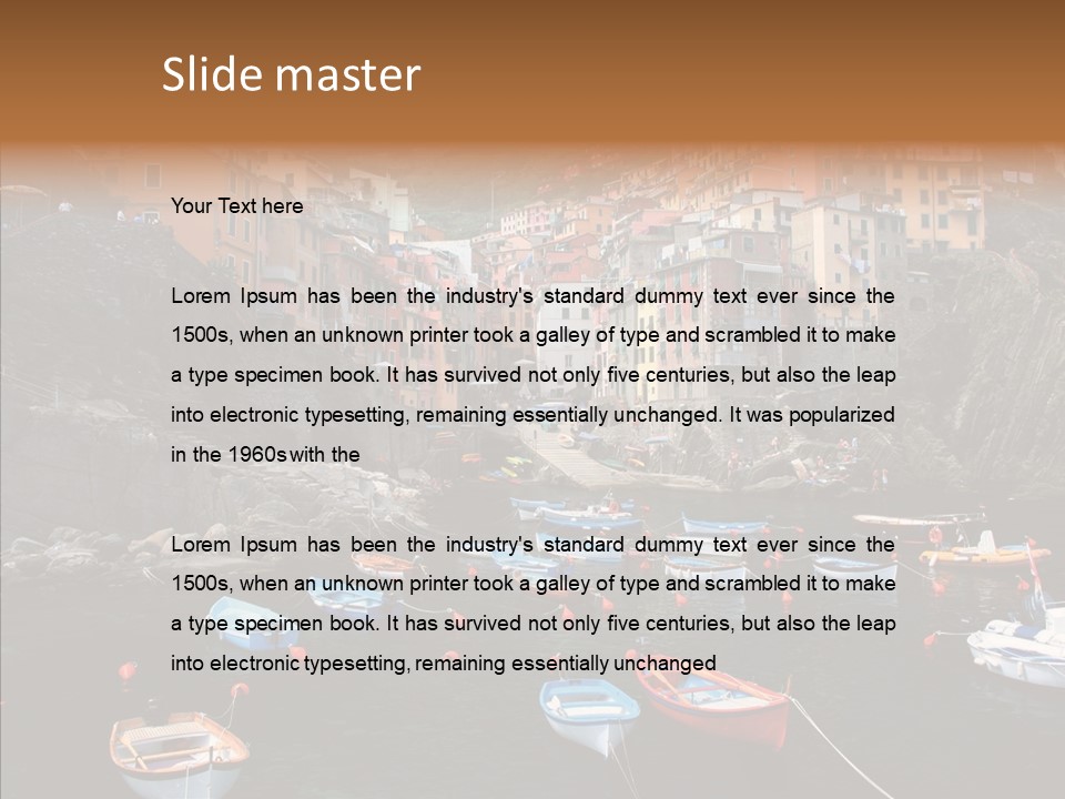 Coastal Tourist Terre PowerPoint Template