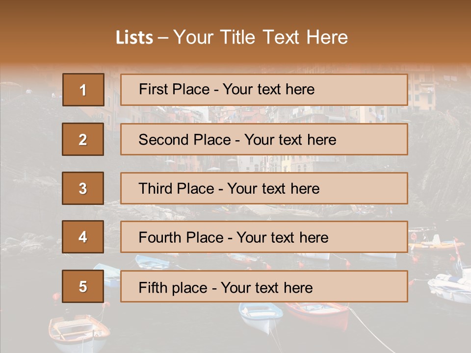 Coastal Tourist Terre PowerPoint Template