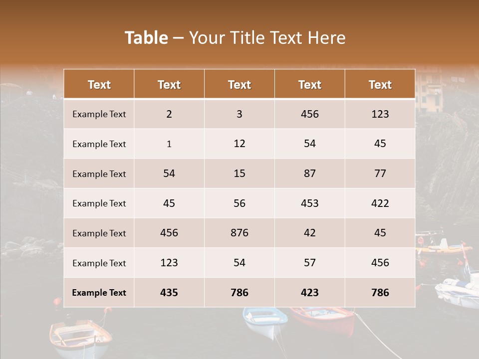 Coastal Tourist Terre PowerPoint Template