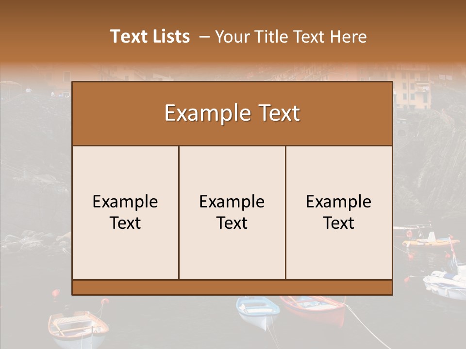 Coastal Tourist Terre PowerPoint Template