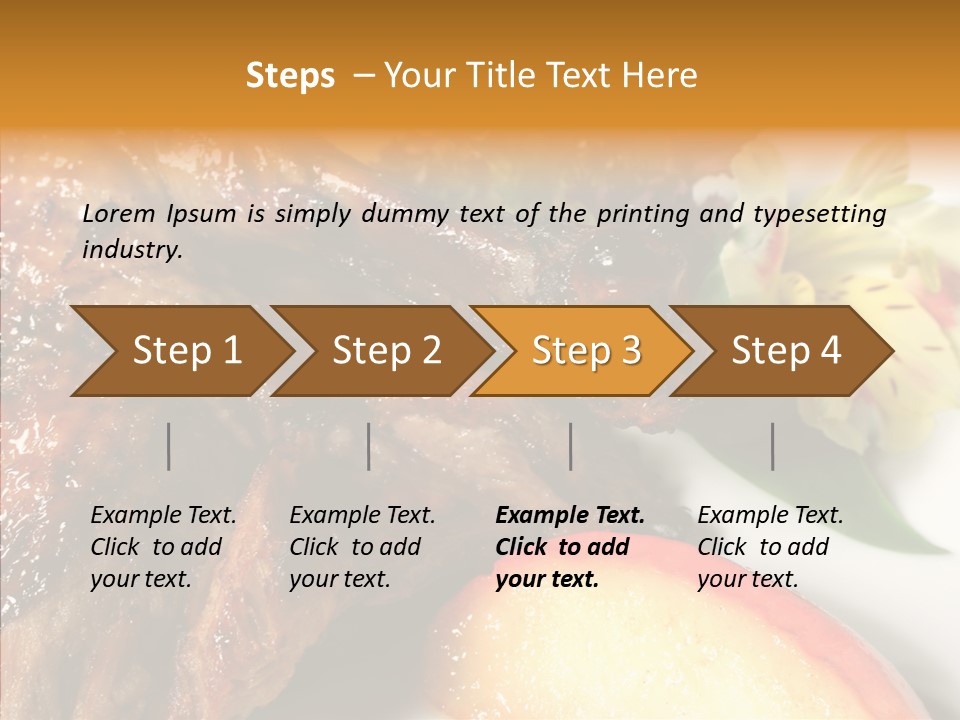 Spice Restaurant Meat PowerPoint Template
