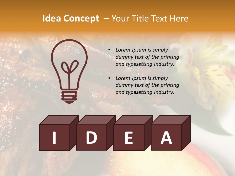 Spice Restaurant Meat PowerPoint Template