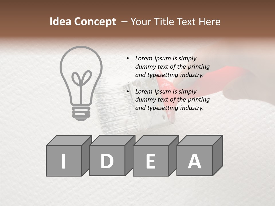 Bucket Work Paintcan PowerPoint Template