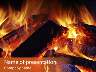 Red Disaster Pollution PowerPoint Template