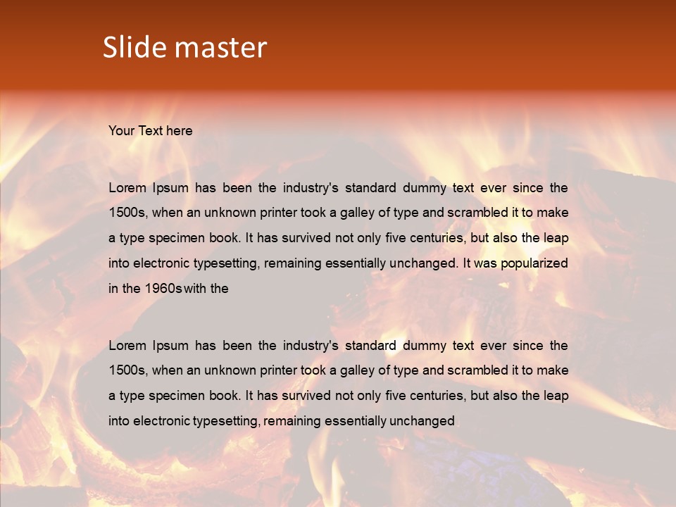 Red Disaster Pollution PowerPoint Template