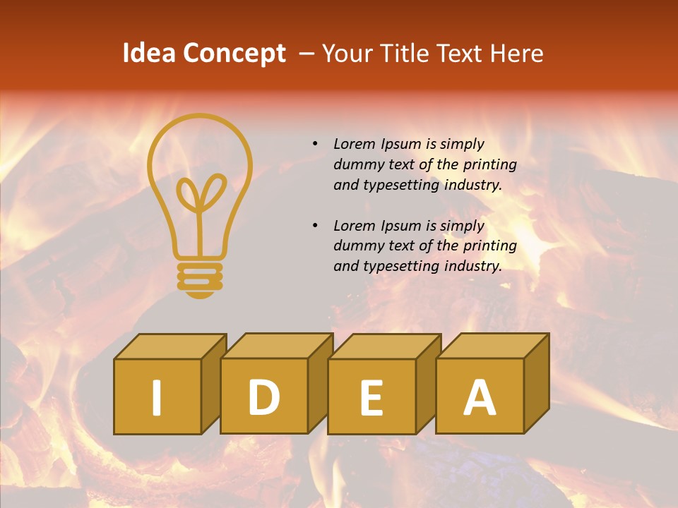 Red Disaster Pollution PowerPoint Template