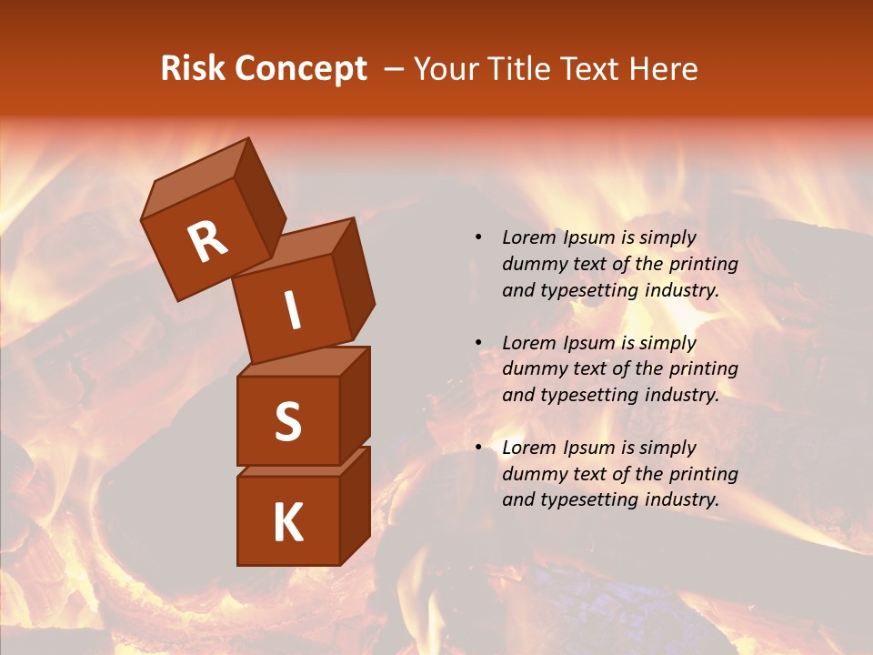 Red Disaster Pollution PowerPoint Template