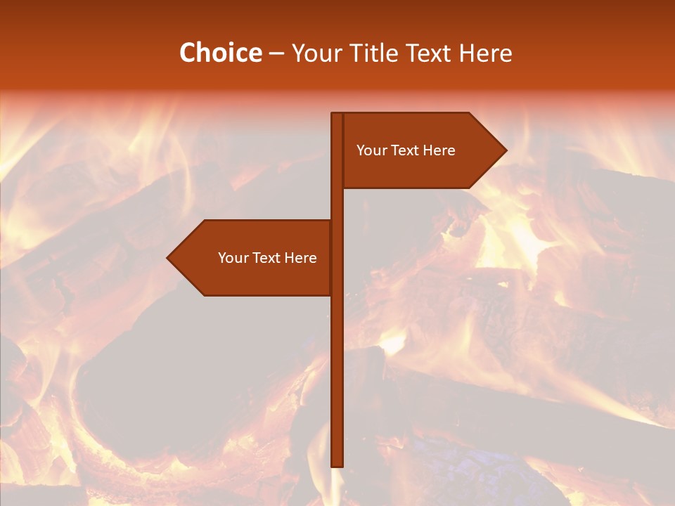 Red Disaster Pollution PowerPoint Template