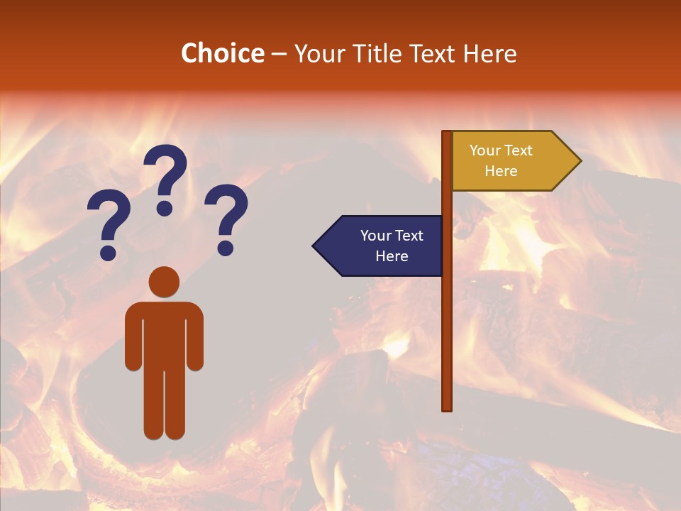 Red Disaster Pollution PowerPoint Template