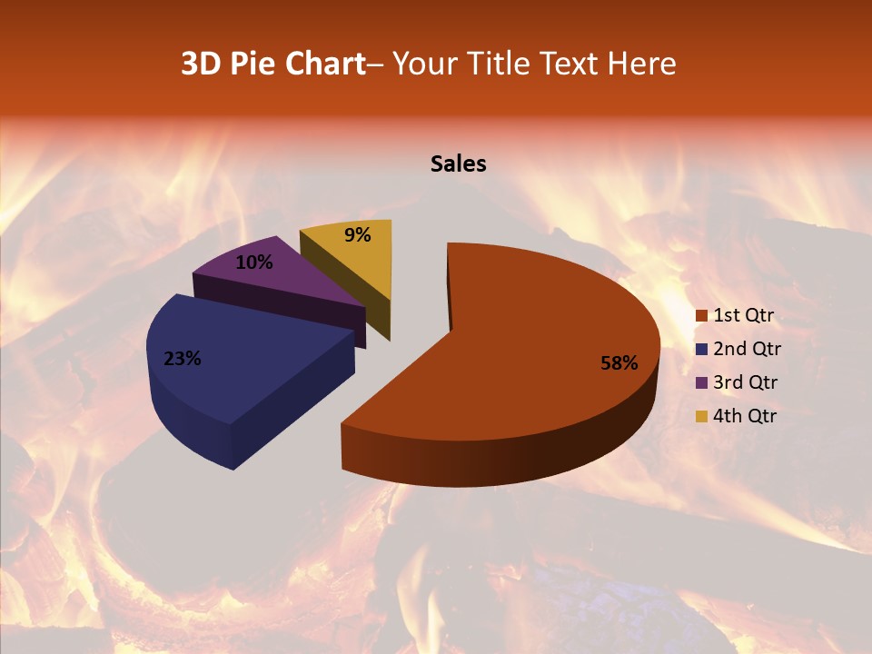 Red Disaster Pollution PowerPoint Template