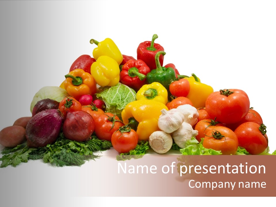 Background Ingredient Organic PowerPoint Template