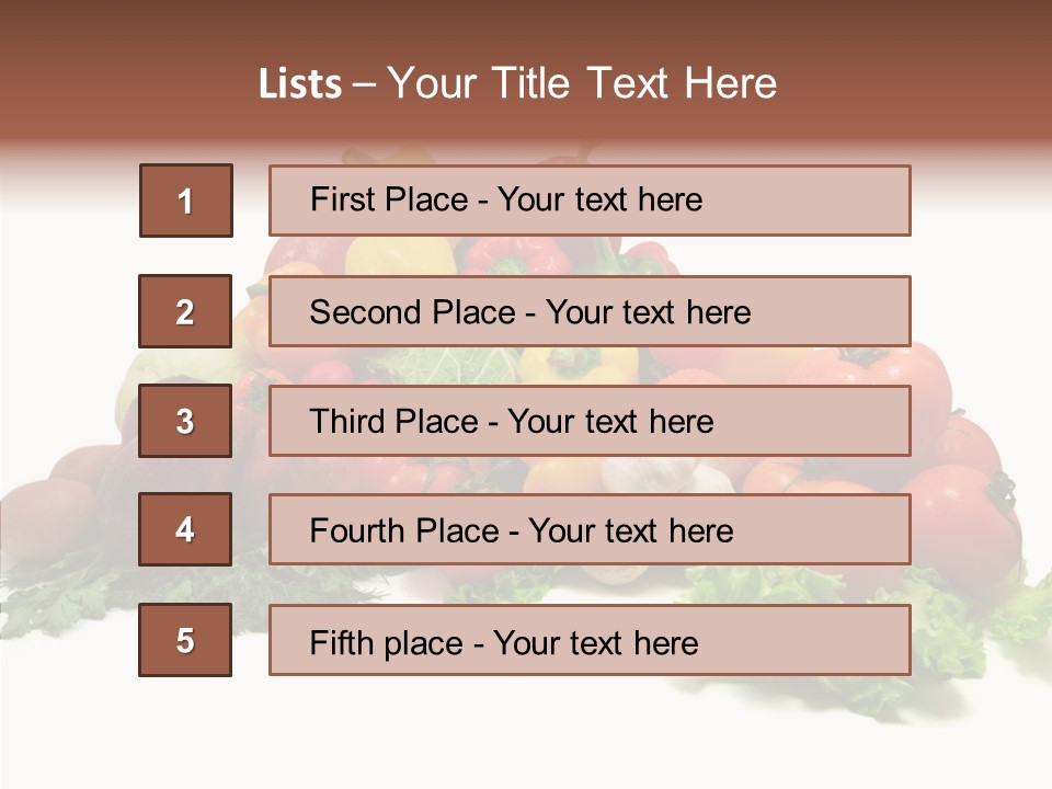 Background Ingredient Organic PowerPoint Template