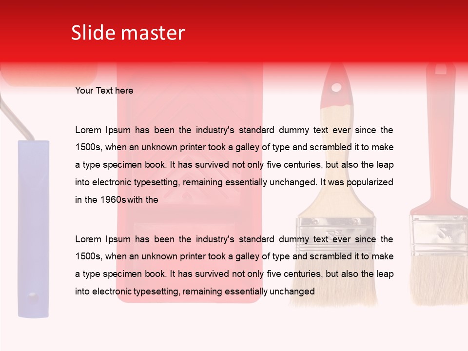 Decorate Paint Renovation PowerPoint Template