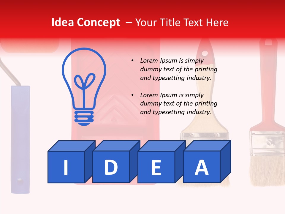 Decorate Paint Renovation PowerPoint Template